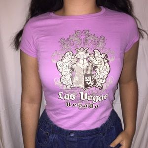Las Vegas Pink Baby Tee